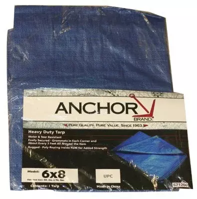 Anchor 11009 10'x16' Polyethylene Tarp - Blue (Model 101-1016)