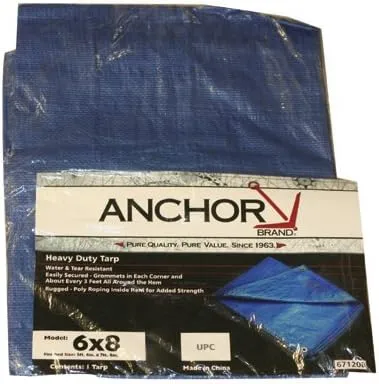 101-0507, Anchor 11003 5'X7' POLYETHYLENE TARP Woven LAMIN