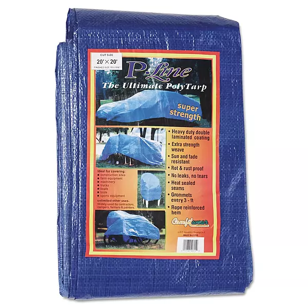 Anchor Brand, 101-2020-TARP, Anchor 11017 20' X 20' Poly TARP Woven LAMIN