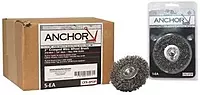 Crimped Wheel Brushes - 3" mtd. Crimp Wheel Medium cfx-3 .0118