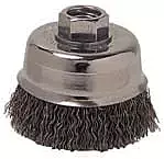 3" CRIMP WIRE CUP BRUSH.014" ST FILL 5/8"-11