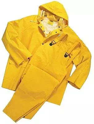 ANCHOR BRAND, 101-9000-S, Anchor 35 MIL 3 Piece RAIN Suit PVC/Polyester