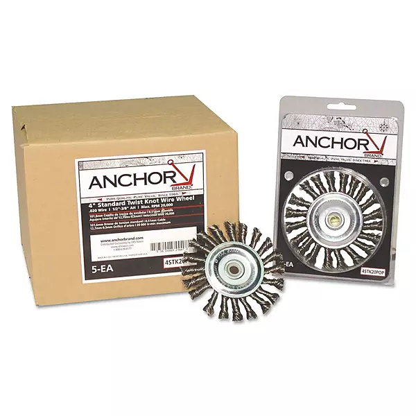 102-4K58, Anchor 4" Knot Wheel 4"X .014 5/8-11