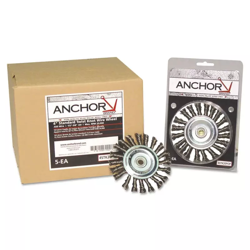 102-4K58, Anchor 4" Knot Wheel 4"X .014 5/8-11