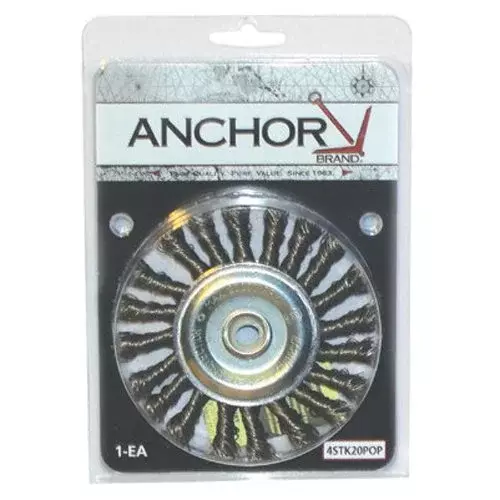 ANCHOR BRAND, 102-R4K58S, ANCHOR 4" SS KNOT WHEEL4"X.014SS 5/8-11 POP