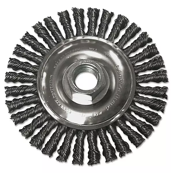 Stringer Bead Wheel Brushes - 4" string bead 4"x .020 5/8-11