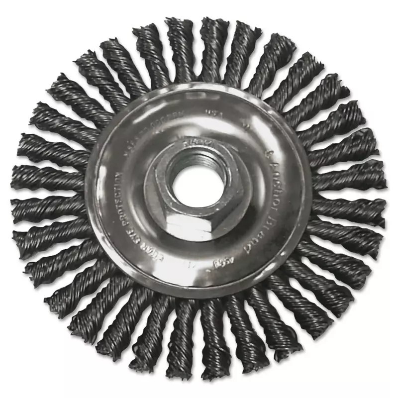 Stringer Bead Wheel Brushes - 4" string bead 4"x .020 5/8-11