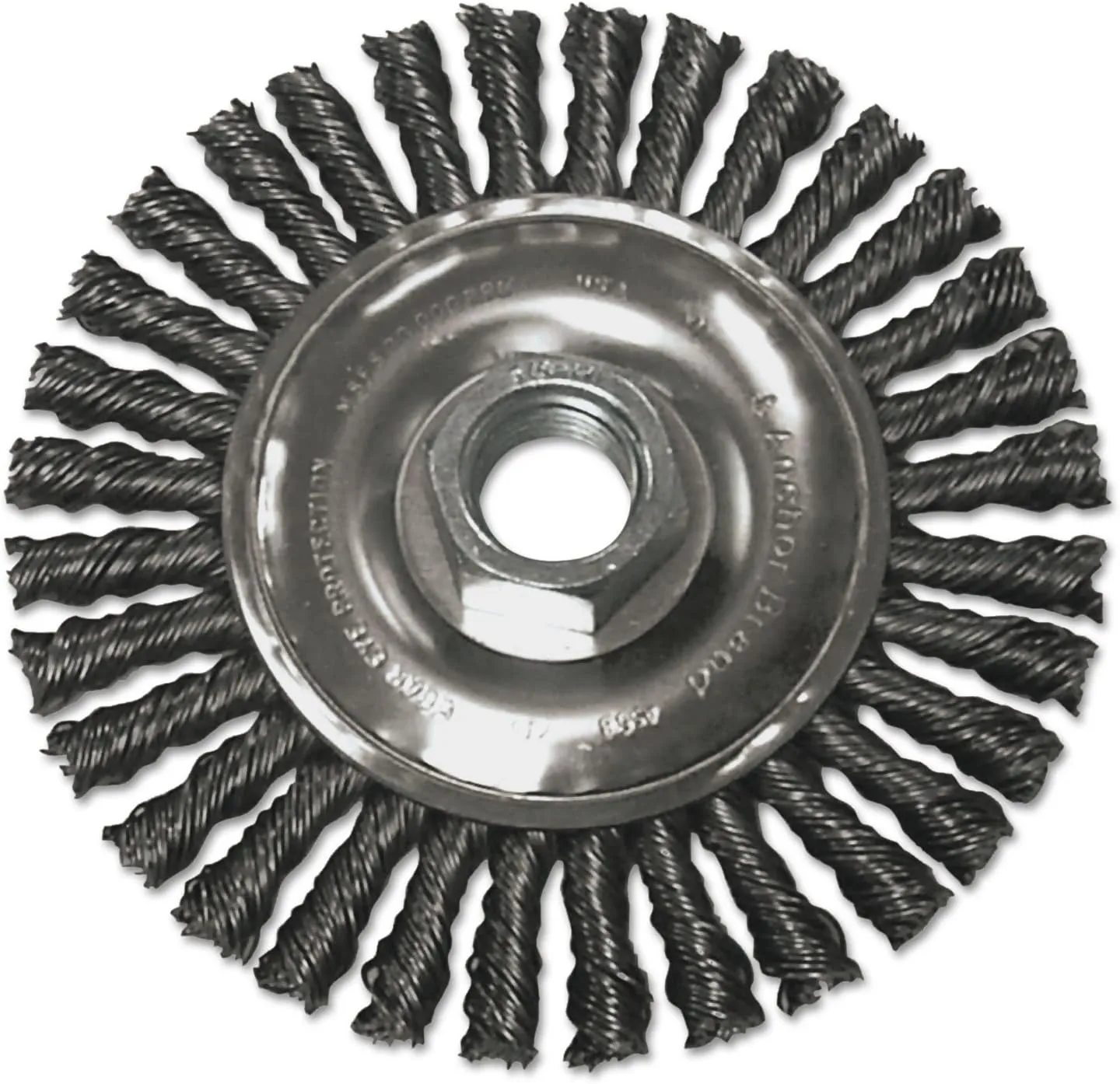 Stringer Bead Wheel Brushes - 4" string bead 4"x .020 5/8-11