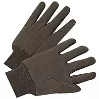 1000 Series Jersey Gloves - 4503 9 oz brown jersey cotton glove [Set of 12]
