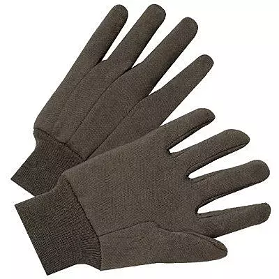 1000 Series Jersey Gloves - 4503 9 oz brown jersey cotton glove [Set of 12]