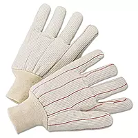 101-1060 Anchor 4518Cr 18 oz. Polycord Knit Wrist Gloves, Large, White (Pack of 12)