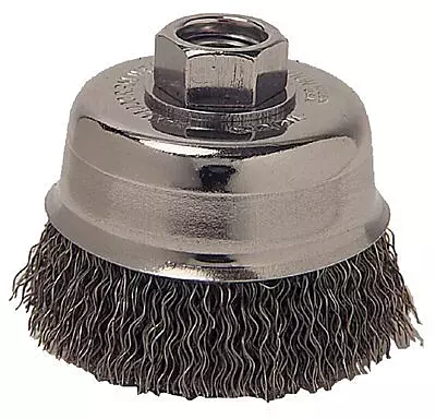 Crimped Cup Brushes - 6" crimp cup cr-6.020 5/8-11