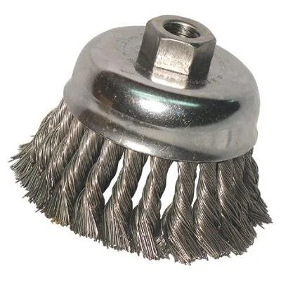 Anchor Brand, 102-6DRKC25, Anchor 6" Double Row Knot Cup DR-6 .025 5/8-11