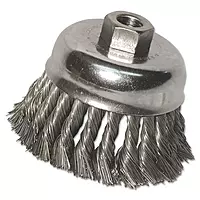 Knot Cup Brushes - 6" knot cup sr-6.025 5/8-11