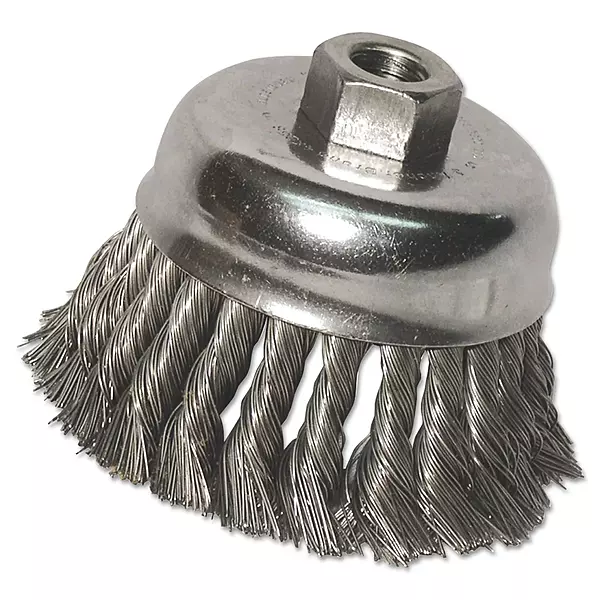 Knot Cup Brushes - 6" knot cup sr-6.025 5/8-11