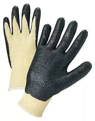 ANCHOR BRAND, 101-6010-L, Anchor 6010L 13 GA Kevlar Knit Black Foam Palm