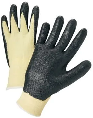 ANCHOR BRAND, 101-6010-L, Anchor 6010L 13 GA Kevlar Knit Black Foam Palm