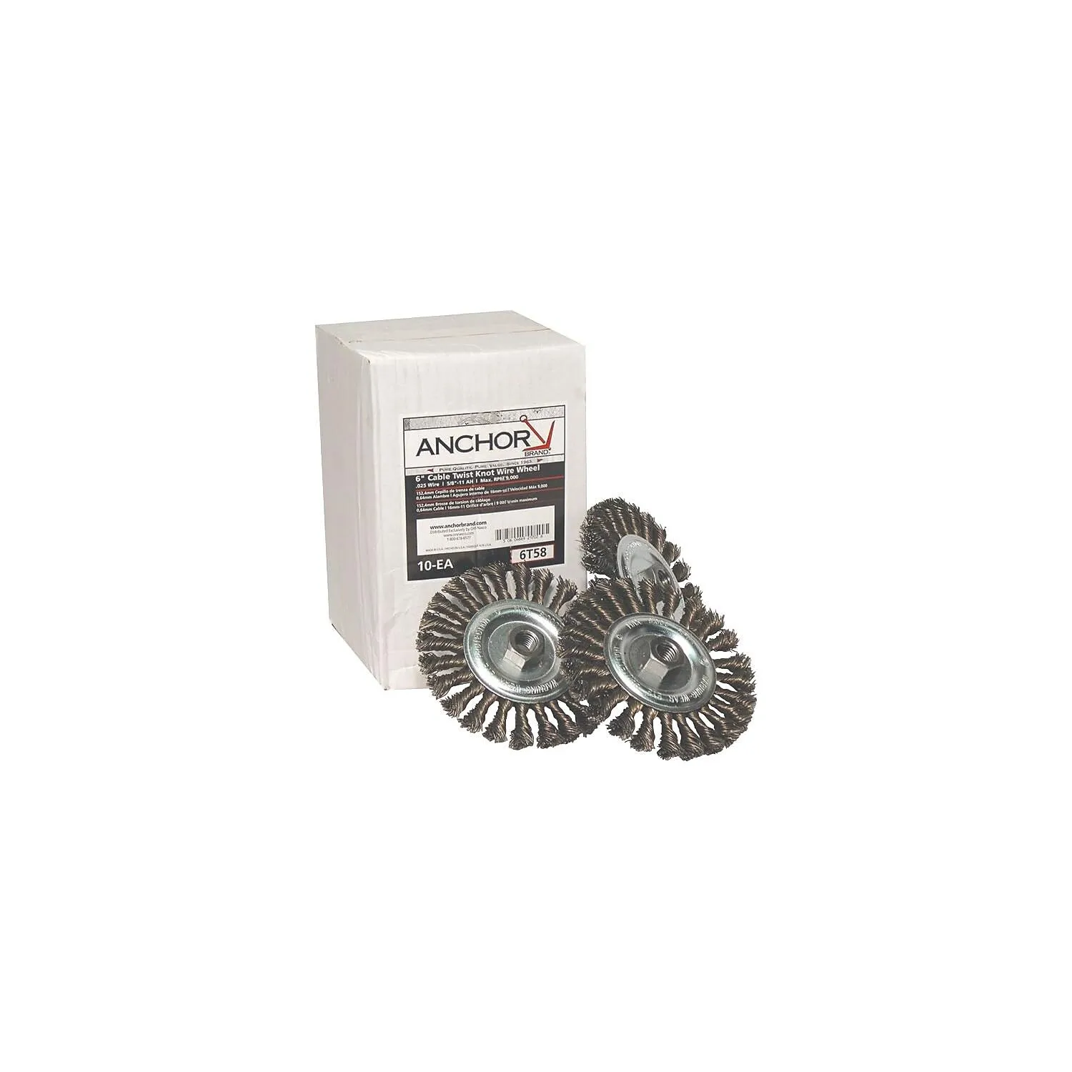 ANCHOR BRAND, 102-6T58, ANCHOR 6" FULL TWIST 6"X .023 5/8-11