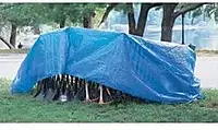 ANCHOR 8' x 12' Polyethylene Woven Tarpaulin - Reinforced, Grommets Every 3 ft