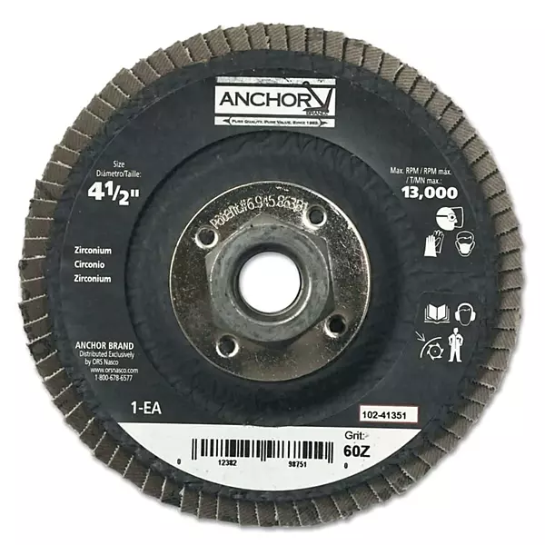102-41351, 4-1/2" 29 Angled 5/8-1160Z Flap DISC