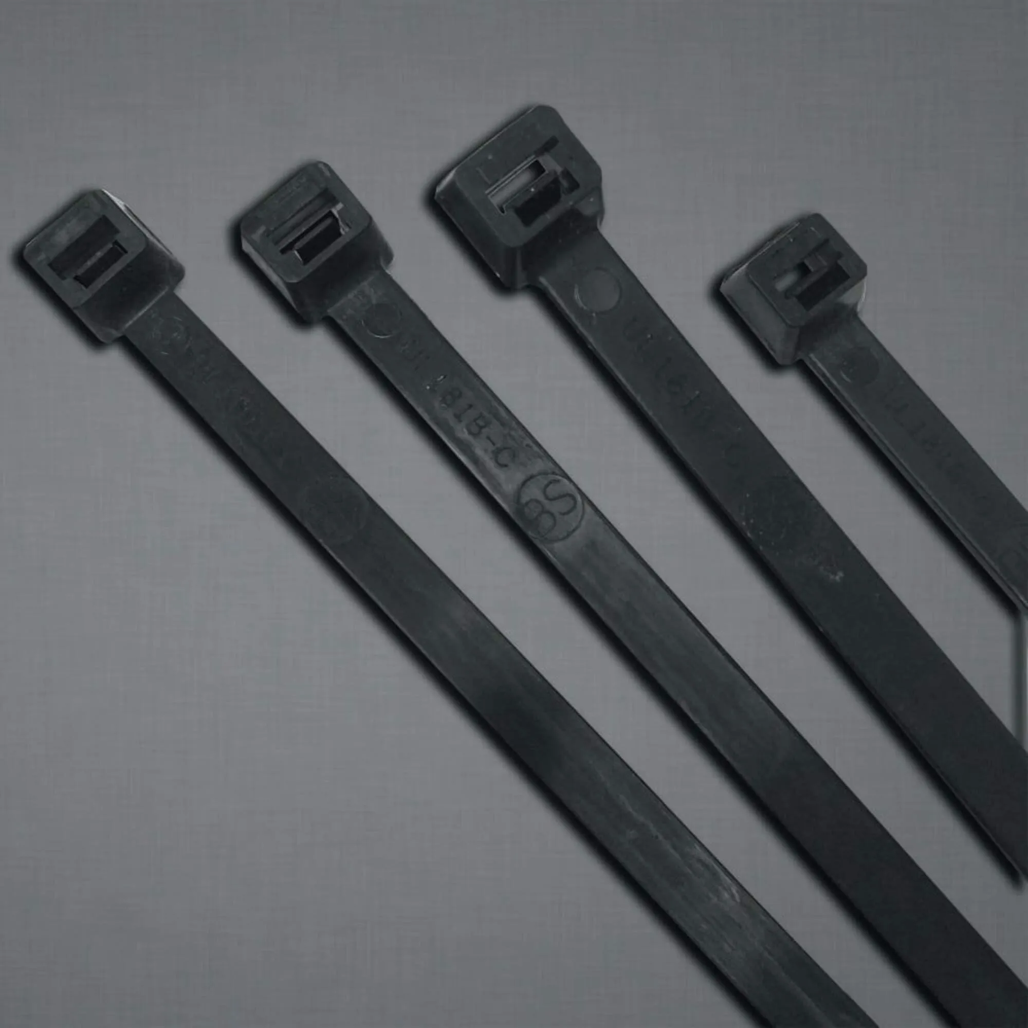 UV Stabilized Cable Ties, 175 lb Tensile Strength, 48" UV Black