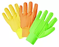 Anchor 1000 Series Canvas Gloves - 4518or/cr 18 oz poly cord knit wrist