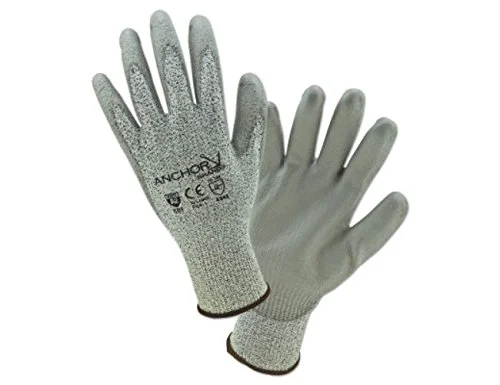 Anchor Peppered Hppe 13Ga Gray Pu Coated Lrg