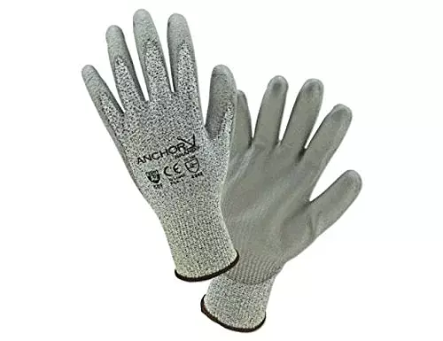 Anchor Peppered Hppe 13Ga Gray Pu Coated Lrg