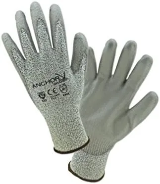Anchor Peppered Hppe 13Ga Gray Pu Coated Lrg