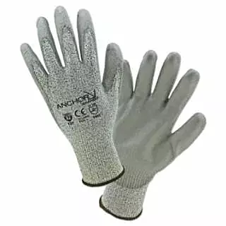 101-6060-XS, Anchor Peppered HPPE 13GA Gray PU Coated XS