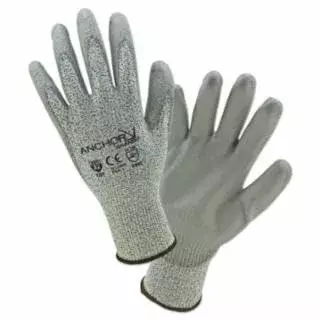 101-6060-XS, Anchor Peppered HPPE 13GA Gray PU Coated XS