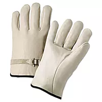 Anchor 4100L 4000 Series Leather Driver Gloves Natural Large 12 Pairs