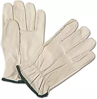Anchor 4000M 4000 Series Leather Driver Gloves White Medium 12 Pairs