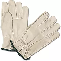 Anchor 4000M 4000 Series Leather Driver Gloves White Medium 12 Pairs