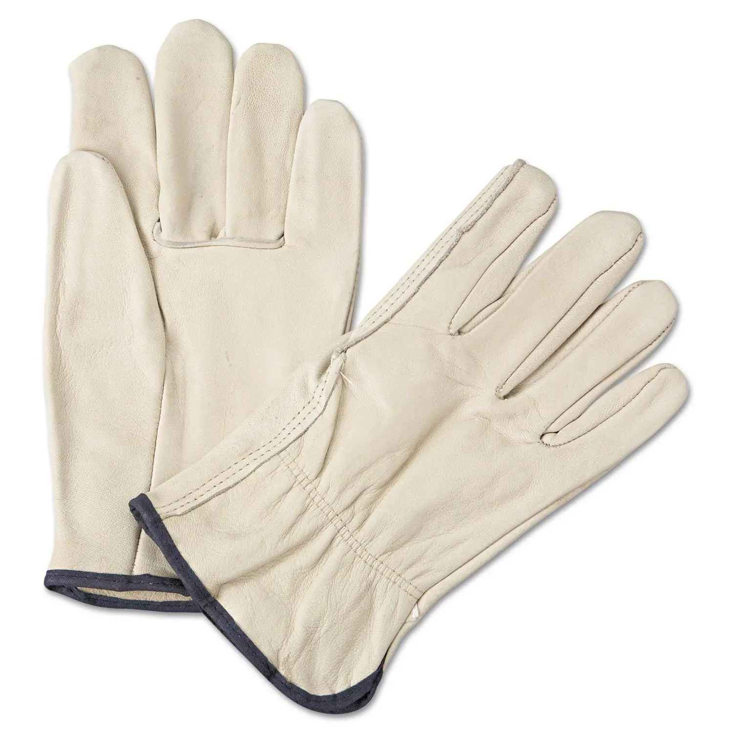 Anchor 4000L 4000 Series Leather Driver Gloves White Large 12 Pairs