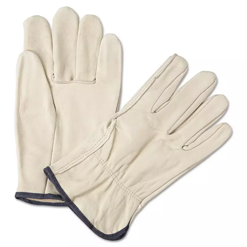 Anchor 4000L 4000 Series Leather Driver Gloves White Large 12 Pairs