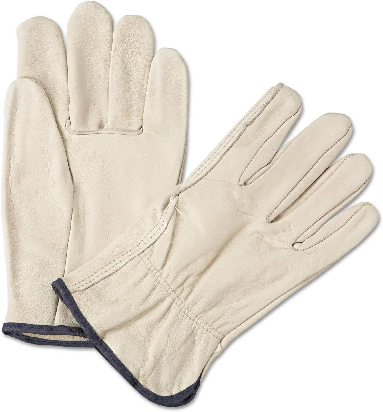 Anchor 4000L 4000 Series Leather Driver Gloves White Large 12 Pairs