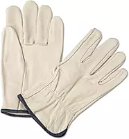 Anchor 4000L 4000 Series Leather Driver Gloves White Large 12 Pairs