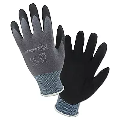 101-6070-XXL, Anchor BLK MICROFOAM Nitrile 15 GA Gray XXL