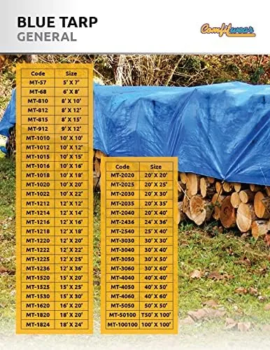 P-line Blue Poly Tarps 18' X 24'