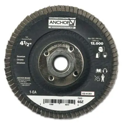102-40375, Anchor Premium 4-1/2" 7/8 80Z HD Flap DISC