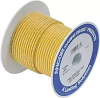 Ancor 111910 Marine Grade Electrical Tinned Copper Battery Cable (8-Gauge, Yellow, 100-Feet)