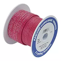 Ancor 116502 Tinned Copper Battery Cable, 1/0 AWG (50mm2), Red - 25ft