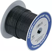 Ancor 115010 Tinned Copper Battery Cable, 1 AWG (40mm2), Black - 100ft
