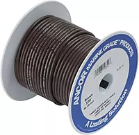 Ancor 106210 Marine Grade Electrical Primary Tinned Copper Boat Wiring (12-Gauge, Brown, 100-Feet)