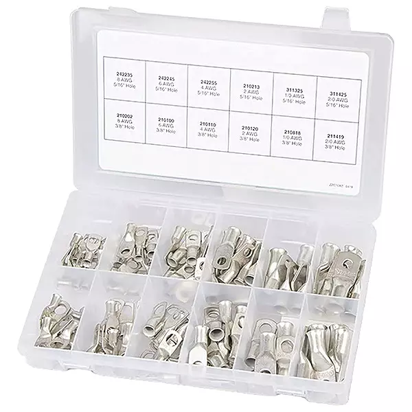 Ancor 255101 100-Piece Tinned Copper Lugs Kit