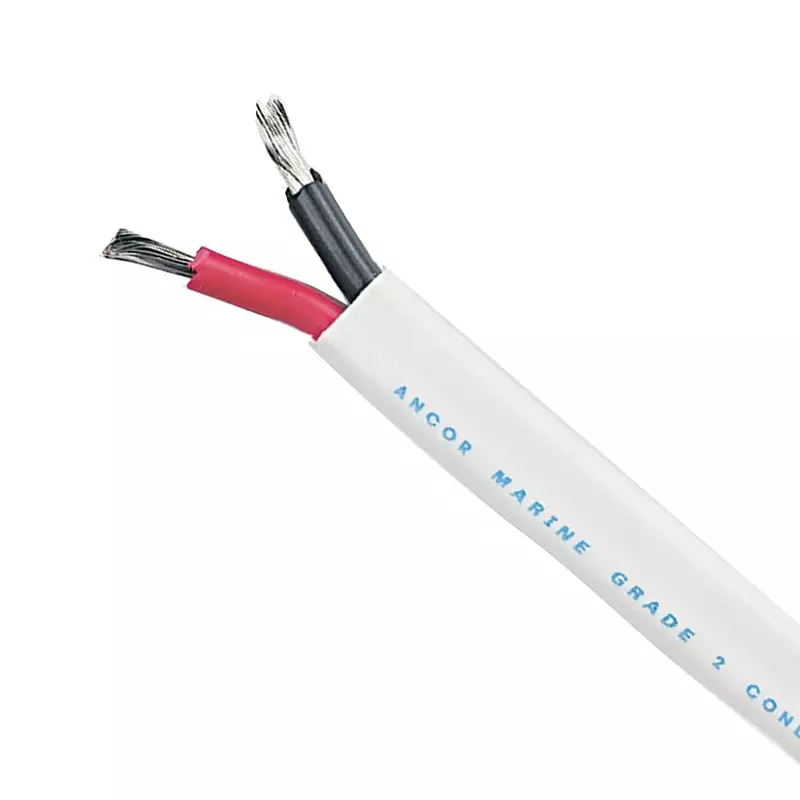 Ancor Standard Duplex Cable - Flat 10/2 AWG - 2 x 5mm² Red/Black - 250'