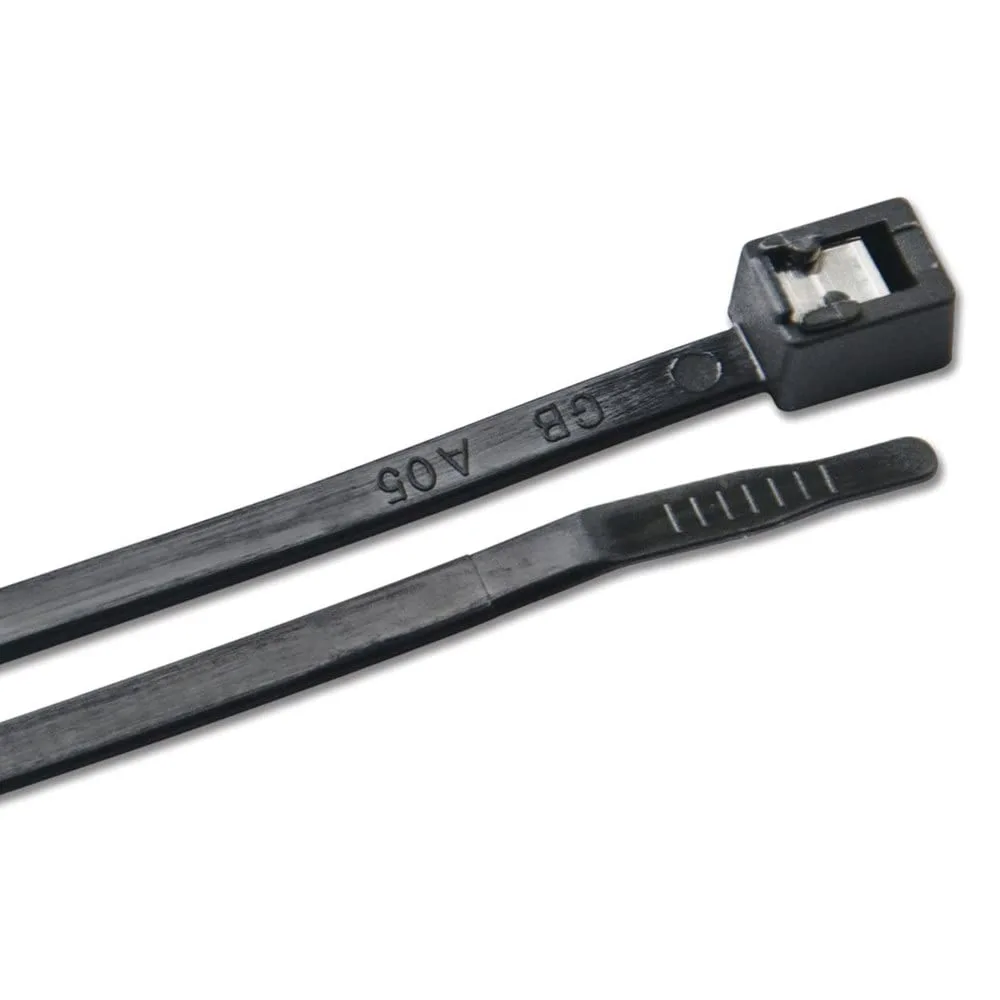 Ancor 11" UV Black Self Cutting Cable Zip Ties - 500-Pack