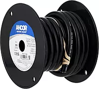 Ancor 114005 Tinned Copper Battery Cable, 2 AWG (32mm2), Black - 50ft