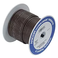 Ancor 106210 Marine Grade Electrical Primary Tinned Copper Boat Wiring (12-Gauge, Brown, 100-Feet)
